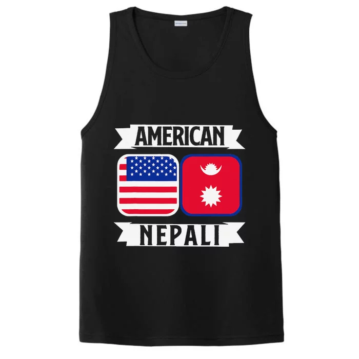 Nepal Nepali Flag Performance Tank