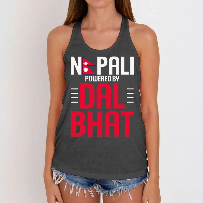 Nepal Nepali Flag Women's Knotted Racerback Tank