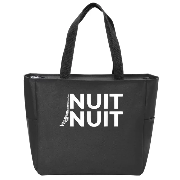 Nuit Nuit Funny Basketball Zip Tote Bag