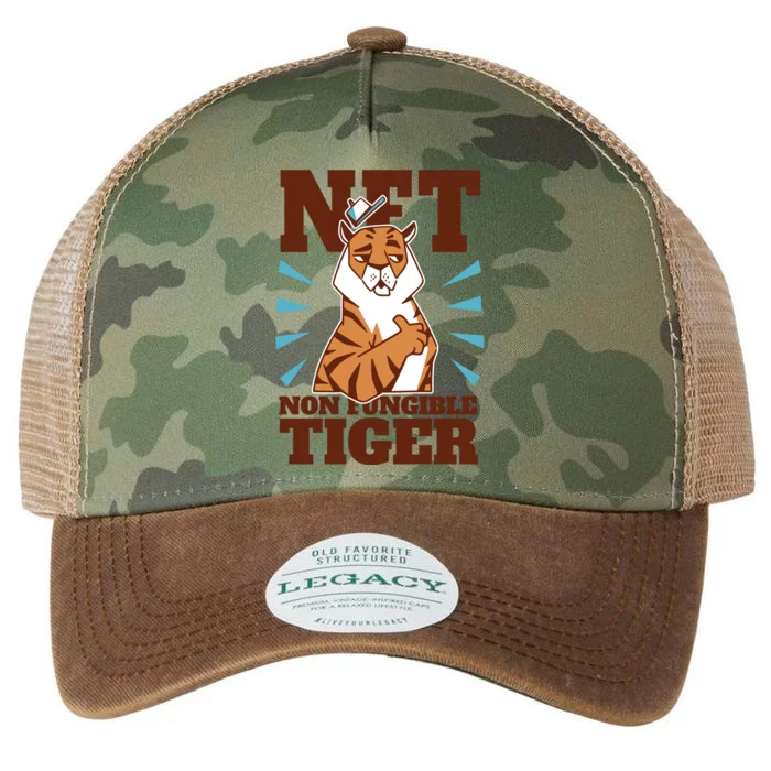 NFT Non Fungible Tiger Funny Crypto Legacy Tie Dye Trucker Hat