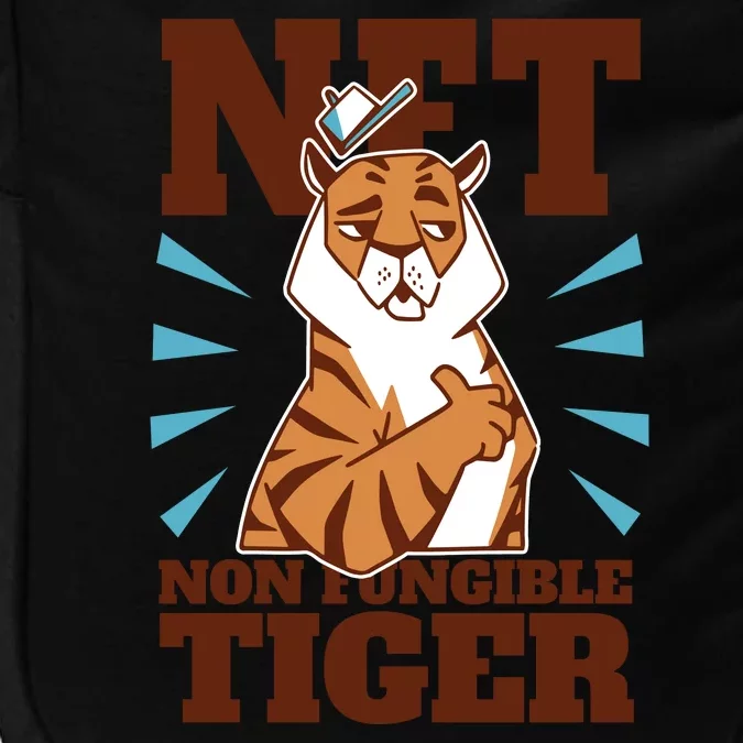 NFT Non Fungible Tiger Funny Crypto Impact Tech Backpack