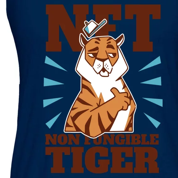 NFT Non Fungible Tiger Funny Crypto Ladies Essential Flowy Tank