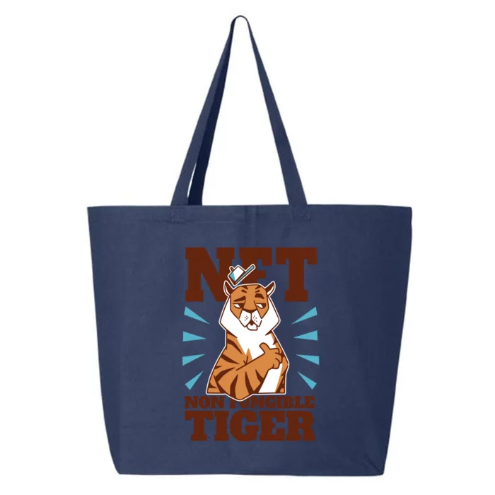 NFT Non Fungible Tiger Funny Crypto 25L Jumbo Tote