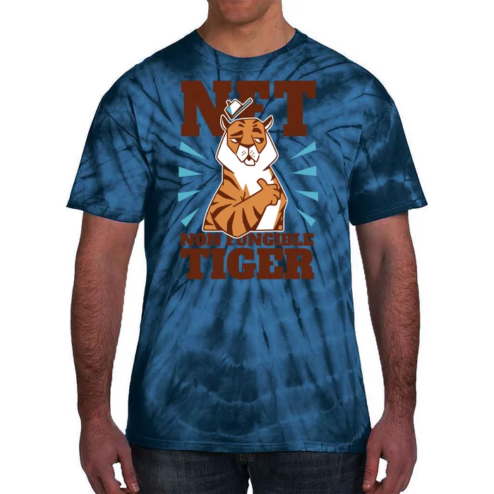 NFT Non Fungible Tiger Funny Crypto Tie-Dye T-Shirt