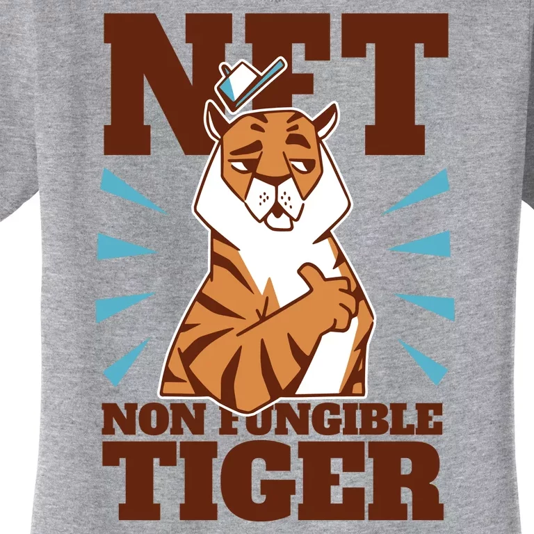 NFT Non Fungible Tiger Funny Crypto Women's T-Shirt