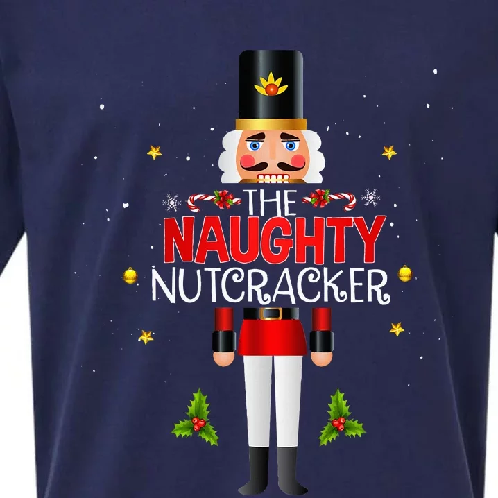 Naughty Nutcracker Group Matching Family Christmas Sueded Cloud Jersey T-Shirt