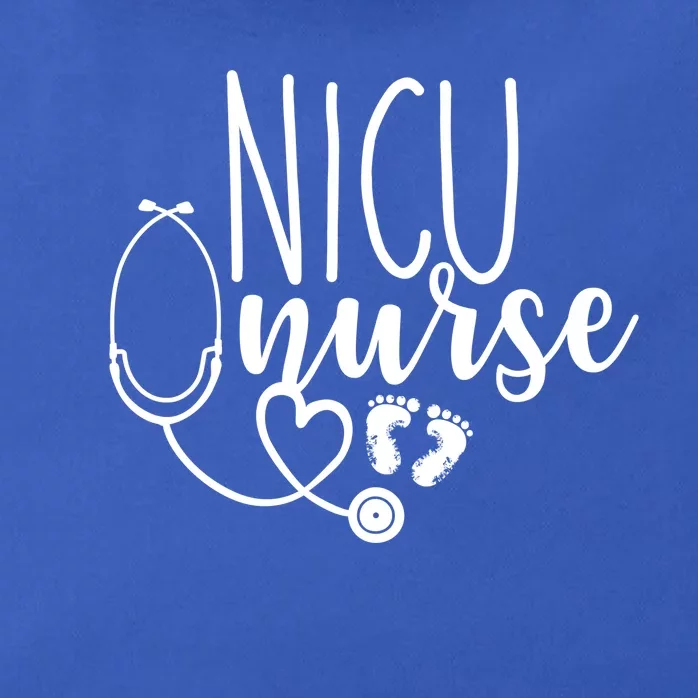 Nicu Nurse Gift With Cute Feet Design Zip Tote Bag