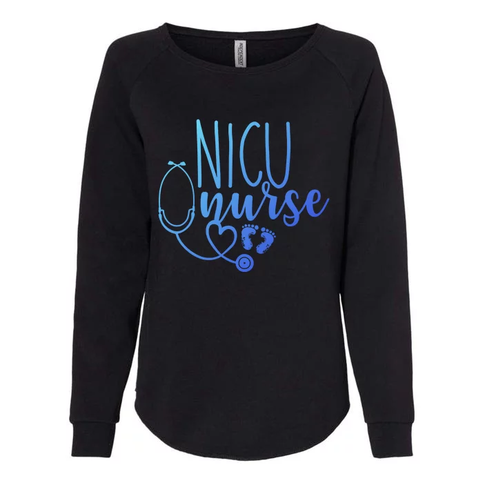 Nicu Nurse Gift With Cute Feet Design Womens California Wash Sweatshirt