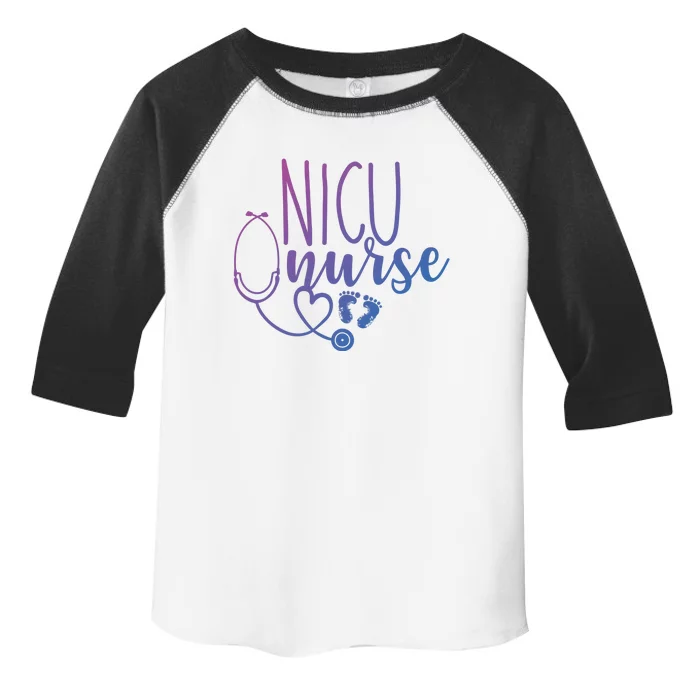 Nicu Nurse Gift With Cute Feet Design Toddler Fine Jersey T-Shirt