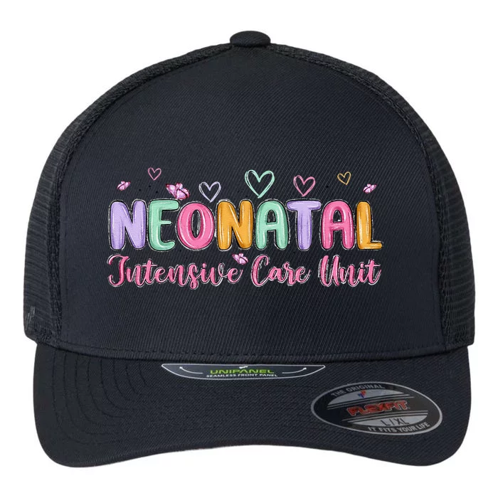 Nicu Nurse Groovy Nursing Neonatal Intensive Care Unit Flexfit Unipanel Trucker Cap