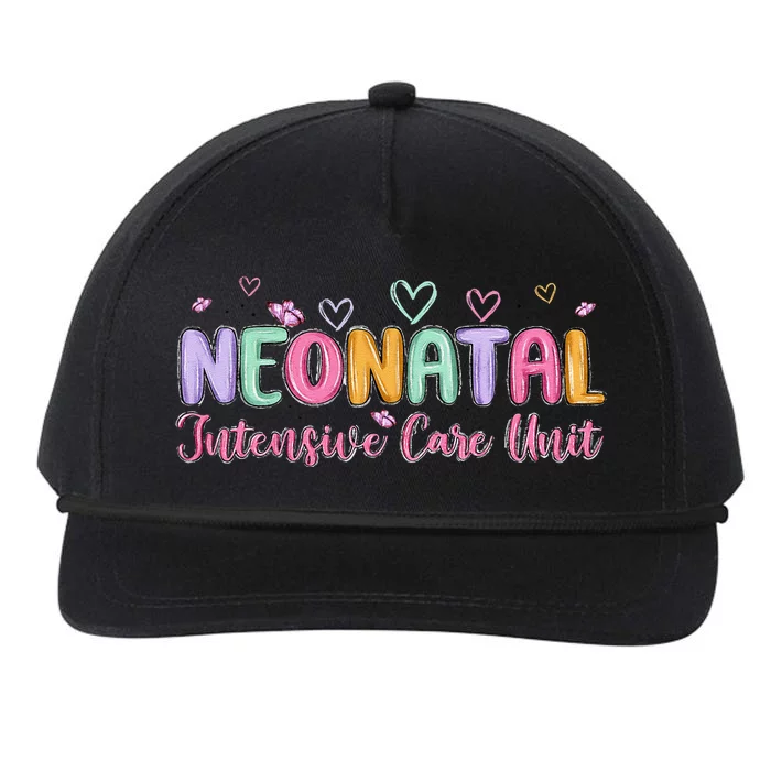 Nicu Nurse Groovy Nursing Neonatal Intensive Care Unit Snapback Five-Panel Rope Hat