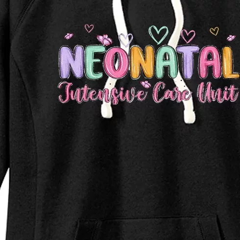 Nicu Nurse Groovy Nursing Neonatal Intensive Care Unit Women's Fleece Hoodie