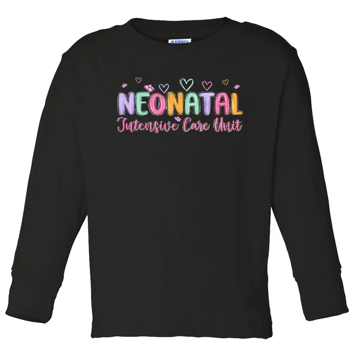 Nicu Nurse Groovy Nursing Neonatal Intensive Care Unit Toddler Long Sleeve Shirt