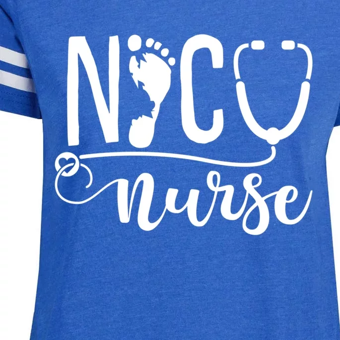 Nicu Nurse Gift Enza Ladies Jersey Football T-Shirt