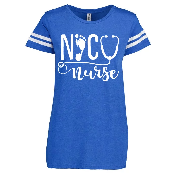 Nicu Nurse Gift Enza Ladies Jersey Football T-Shirt