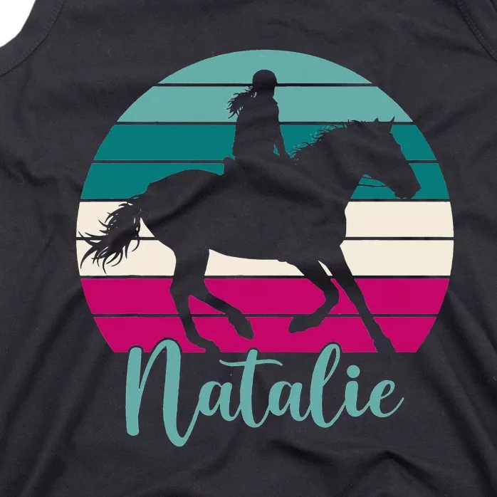 Natalie Name Gift Equestrian Natalie Horse Tank Top