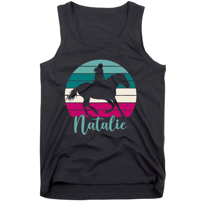 Natalie Name Gift Equestrian Natalie Horse Tank Top