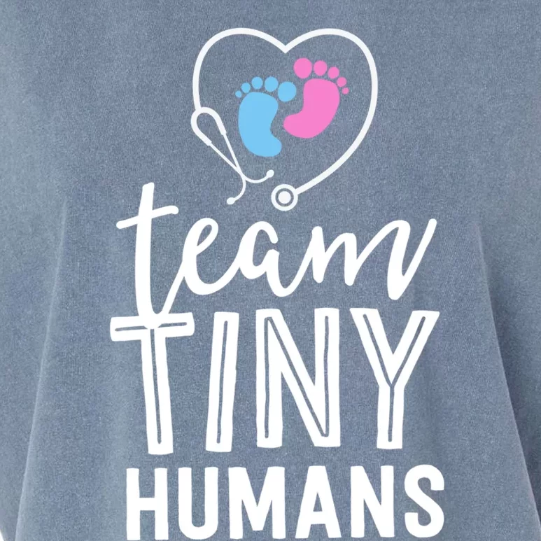 Nicu Nurse Great Gift Team Tiny Hu Gift Neonatal Icu Nursing Gift Garment-Dyed Women's Muscle Tee