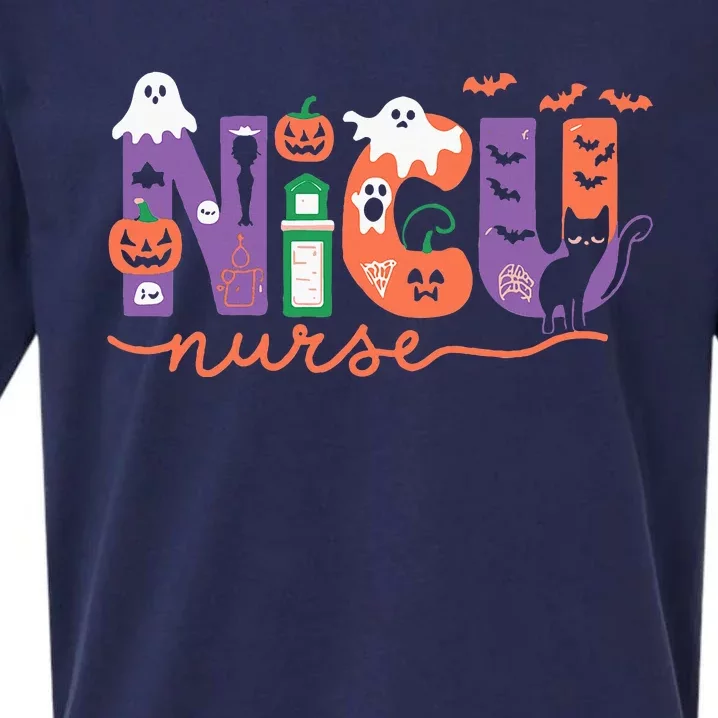 Nicu Nurse Halloween Neonatal Intensive Care Unit Halloween Sueded Cloud Jersey T-Shirt