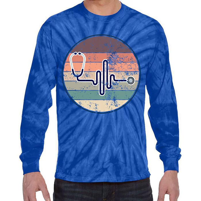 Nurse Nursing Hospital Medicine Gift Tie-Dye Long Sleeve Shirt