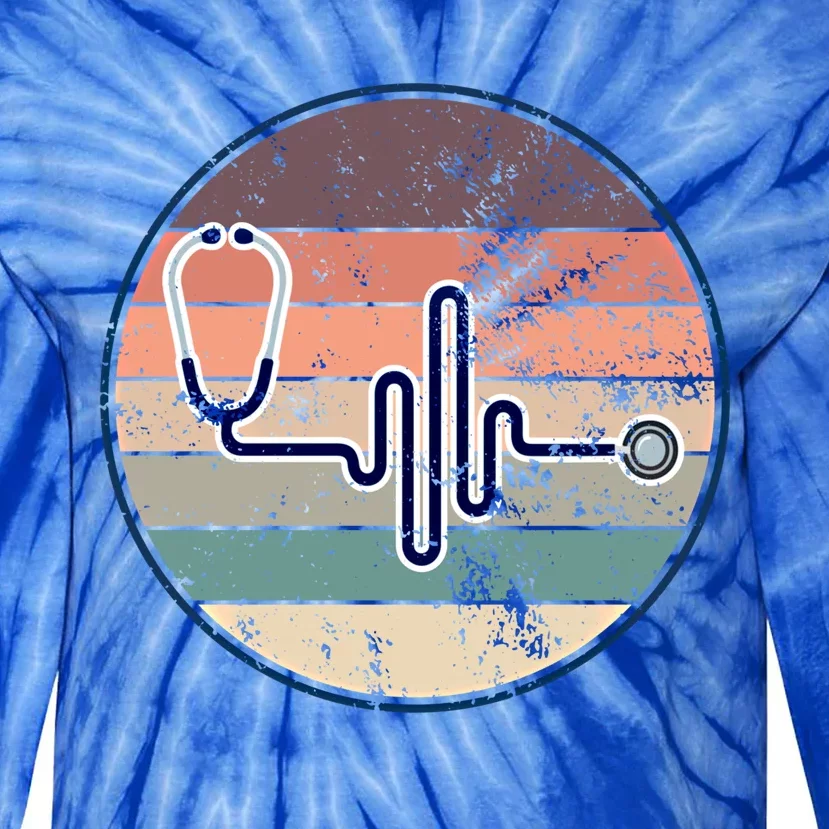 Nurse Nursing Hospital Medicine Gift Tie-Dye Long Sleeve Shirt