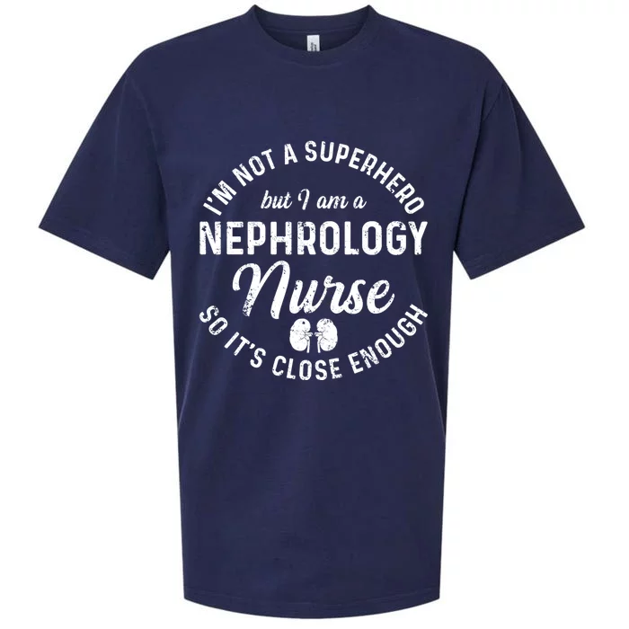 Nephrology Nurse Hero Dialysis Nursing Rn Meaningful Gift Sueded Cloud Jersey T-Shirt