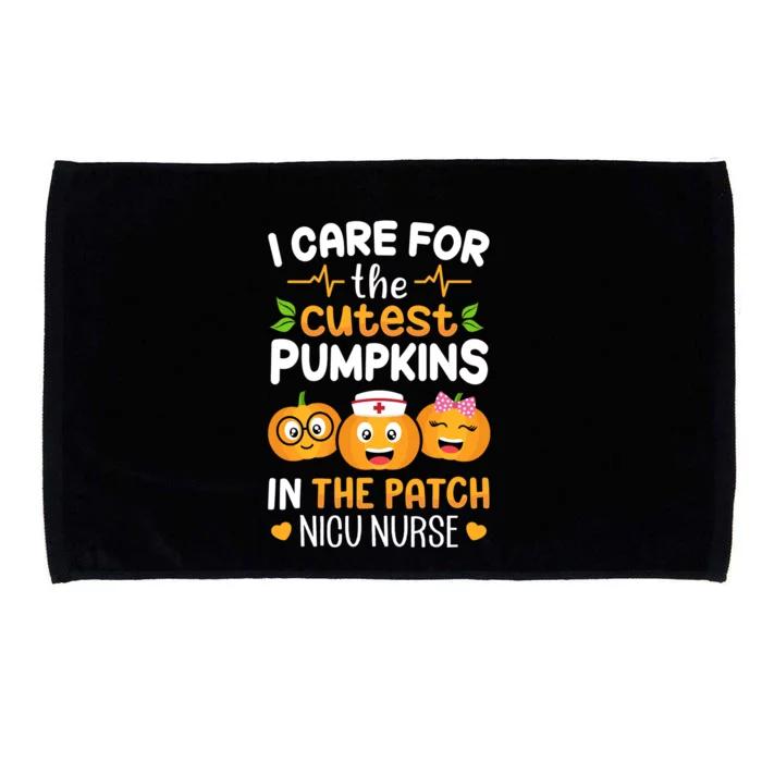 NICU Nurse Halloween I Care For The Cutest Pumpkins In Patch Microfiber Hand Towel