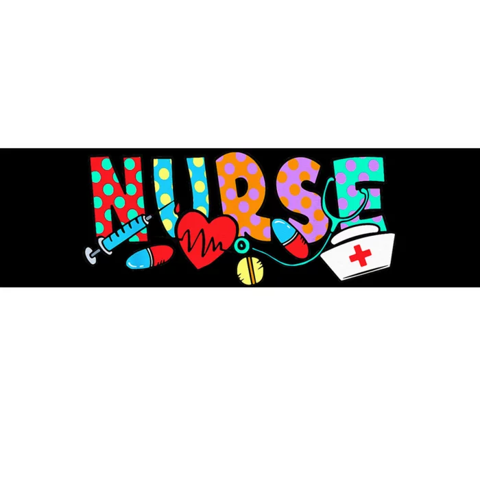 Nursing Nurse Heartbeat Stethoscope Nursing Students Bumper Sticker