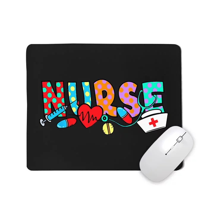 Nursing Nurse Heartbeat Stethoscope Nursing Students Mousepad