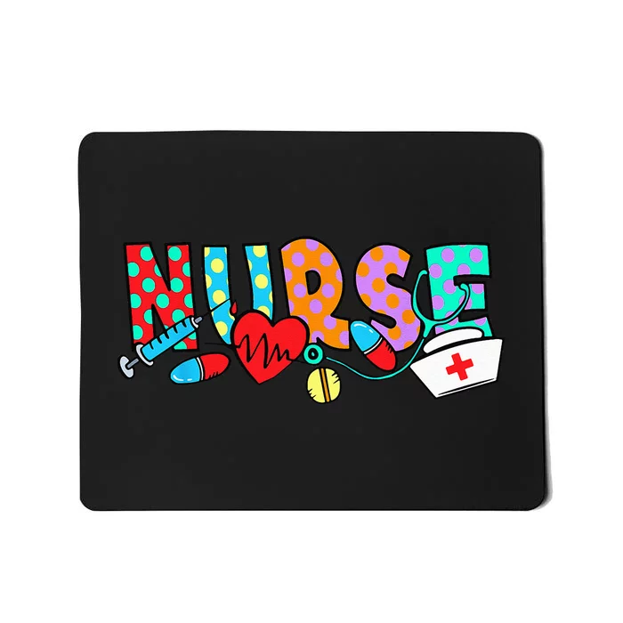 Nursing Nurse Heartbeat Stethoscope Nursing Students Mousepad