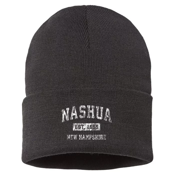 Nashua New Hampshire Nh Vintage Established Sports Sustainable Knit Beanie