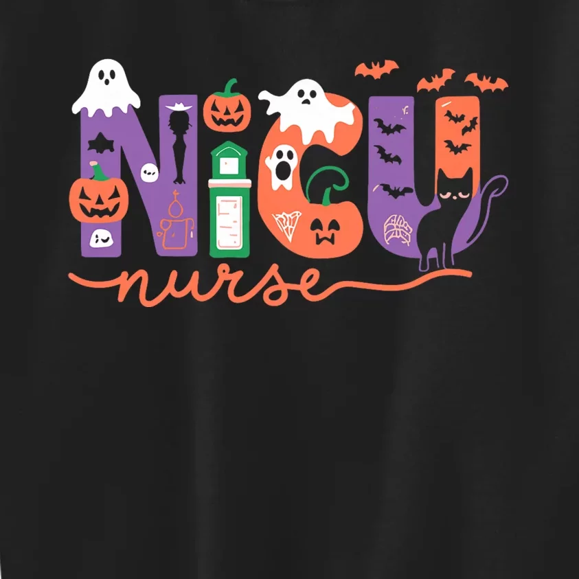 Nicu Nurse Halloween Neonatal Intensive Care Unit Halloween Kids Sweatshirt