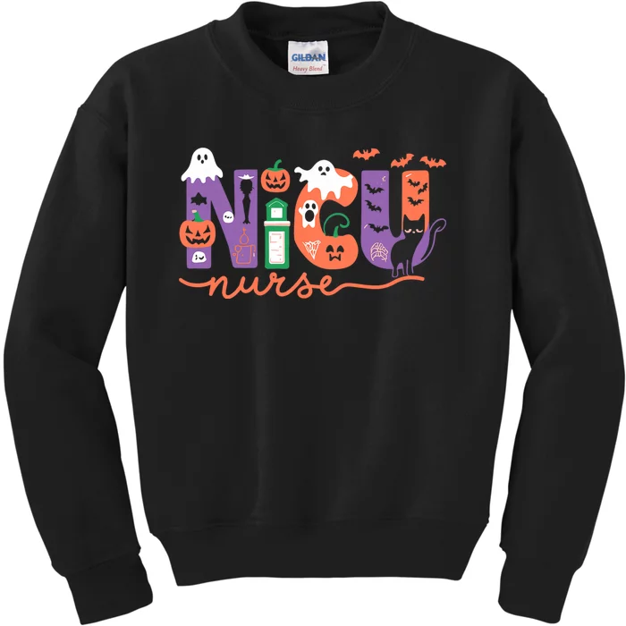 Nicu Nurse Halloween Neonatal Intensive Care Unit Halloween Kids Sweatshirt