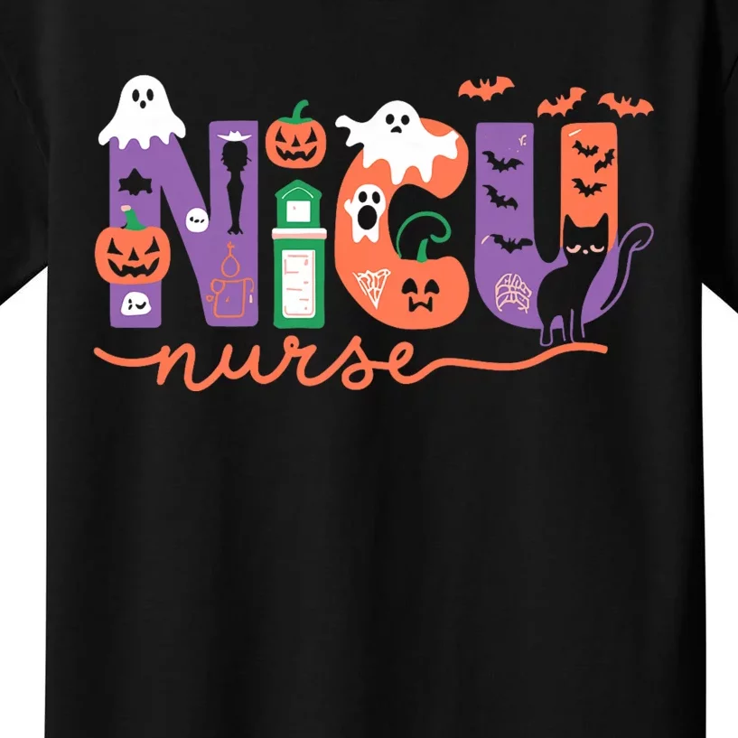 Nicu Nurse Halloween Neonatal Intensive Care Unit Halloween Kids T-Shirt