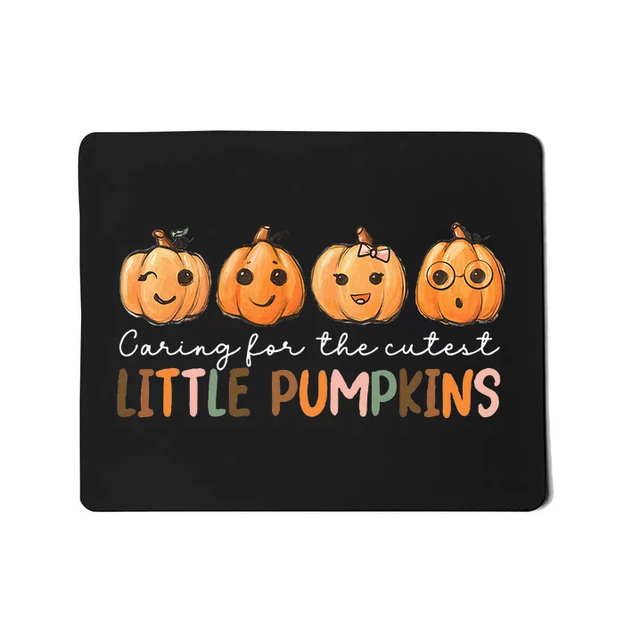 NICU Nurse Halloween Cutest Pumpkins Mother Baby Nurse Fall Mousepad