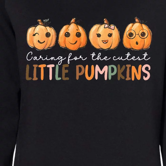 NICU Nurse Halloween Cutest Pumpkins Mother Baby Nurse Fall Womens California Wash Sweatshirt