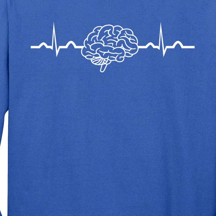 Neuro Nurse Heartbeat Neuro Nursing Neuroscience Nurse Gift Tall Long Sleeve T-Shirt