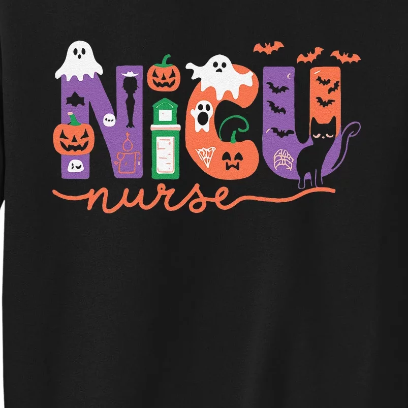 Nicu Nurse Halloween Neonatal Intensive Care Unit Halloween Tall Sweatshirt