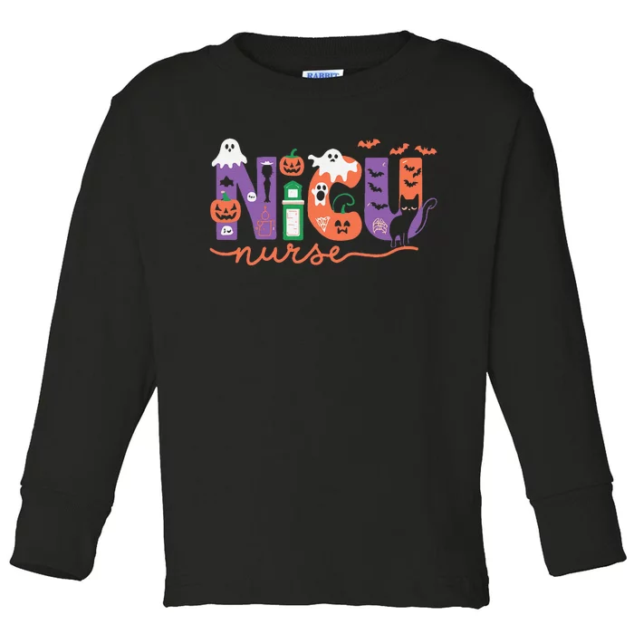 Nicu Nurse Halloween Neonatal Intensive Care Unit Halloween Toddler Long Sleeve Shirt