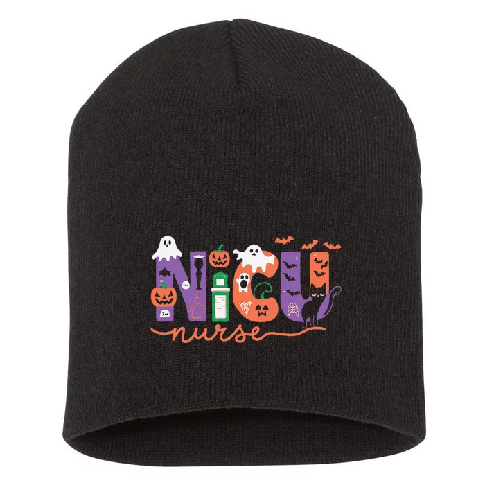 Nicu Nurse Halloween Neonatal Intensive Care Unit Halloween Short Acrylic Beanie