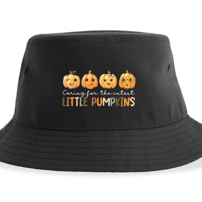 Nicu Nurse Halloween Cutest Pumpkins Mother Baby Nurse Fall Sustainable Bucket Hat