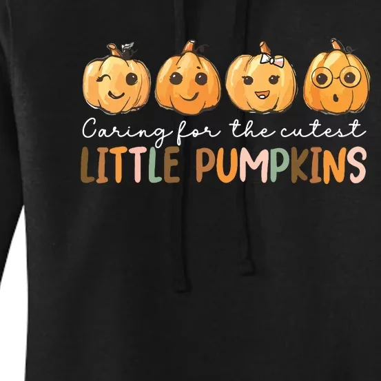 Nicu Nurse Halloween Cutest Pumpkins Mother Baby Nurse Fall Women's Pullover Hoodie