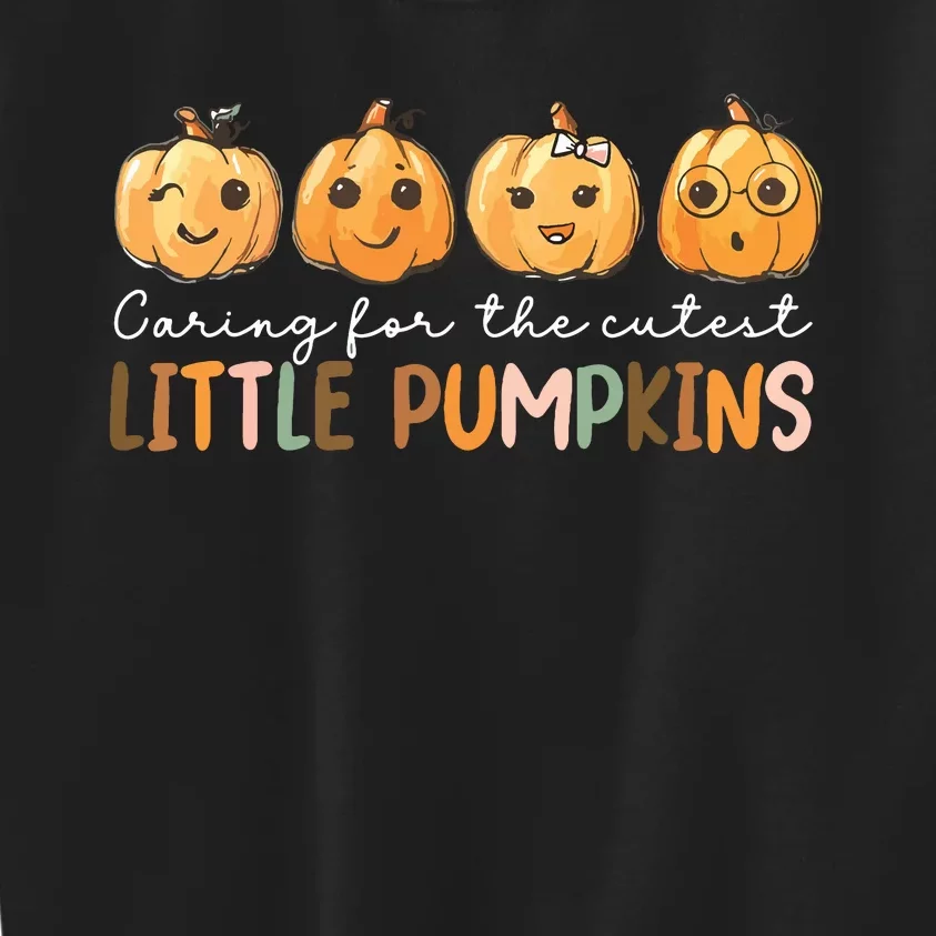 Nicu Nurse Halloween Cutest Pumpkins Mother Baby Nurse Fall Kids Sweatshirt