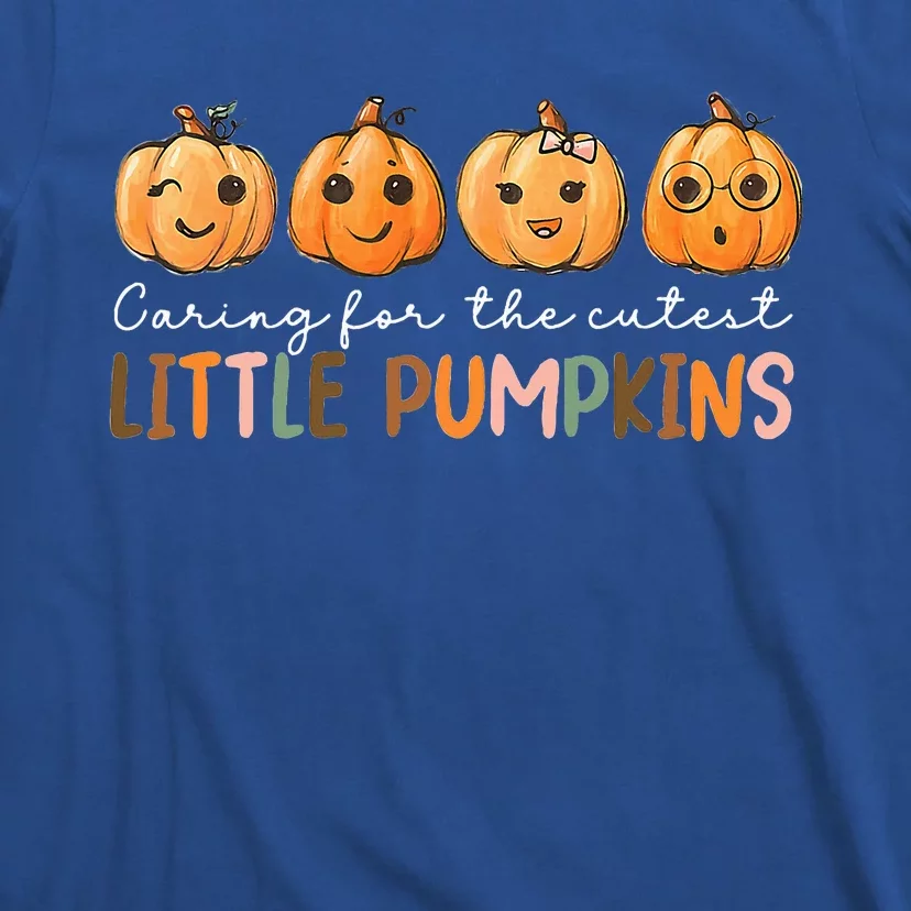 NICU Nurse Halloween Cutest Pumpkins Mother Baby Nurse Fall T-Shirt