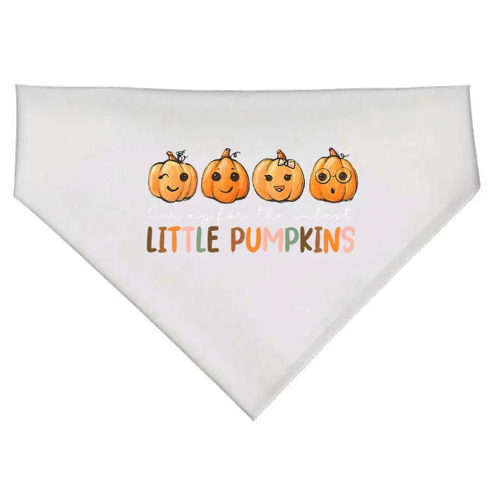 NICU Nurse Halloween Cutest Pumpkins Mother Baby Nurse Fall USA-Made Doggie Bandana