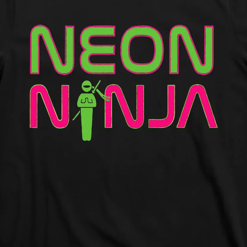 Neon Ninja I Electronic Raver Music Dj Festival Rave T-Shirt