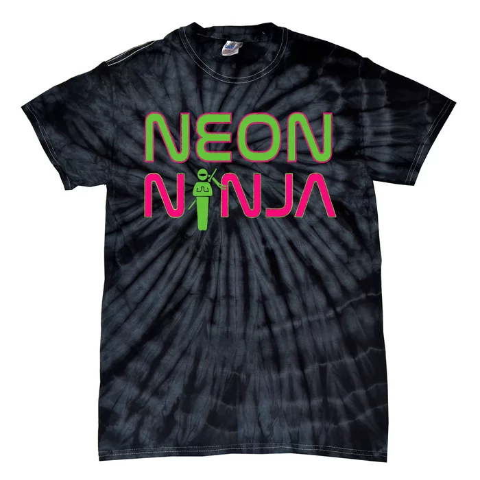 Neon Ninja I Electronic Raver Music Dj Festival Rave Tie-Dye T-Shirt