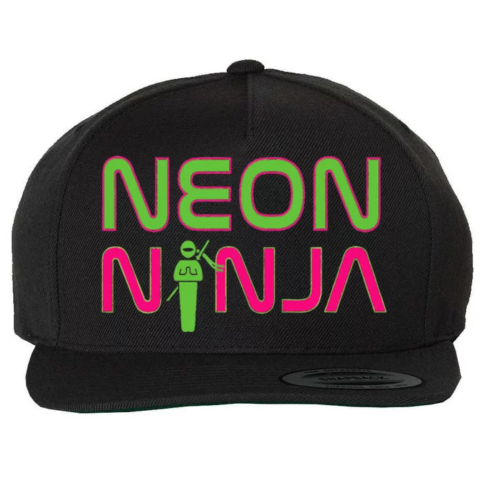 Neon Ninja I Electronic Raver Music Dj Festival Rave Wool Snapback Cap