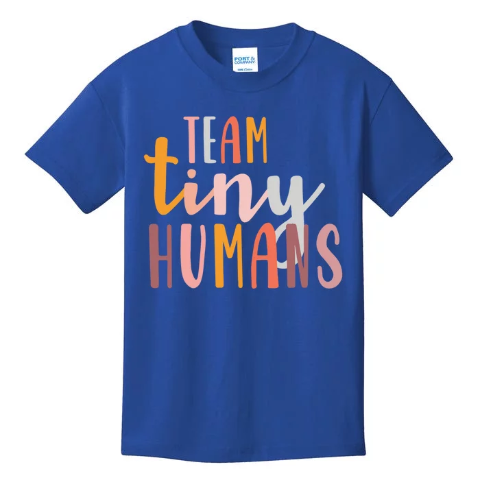 Nicu Nurse Icu Neonatal Boho Colorful Retro Team Tiny Hu Gift Kids T-Shirt