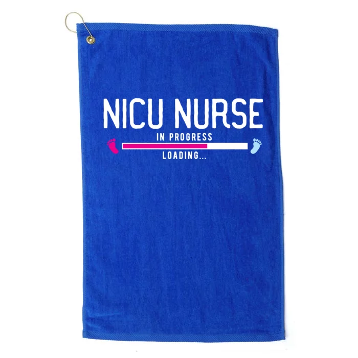 Nicu Nurse In Progress Icu Nurse School Nicu Nurse Cool Gift Platinum Collection Golf Towel